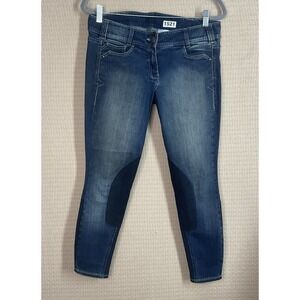 Ariat Riding Britches Blue Denim‎ Jeans Straight Leg Jogger Womens size 28 Reg
